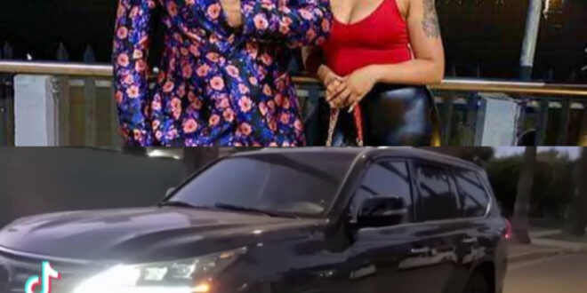 Actress, Rosy Meurer shows off the 2021 Lexus LX 570 her husband, Olakunle Churchill, gave her as a push present