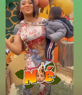 Davido?s alleged fourth baby mama, Larissa celebrates son?s first birthday with friends and family (video)