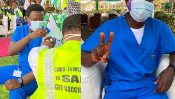''I feel good''- Nigerian doctor who was the first to receive COVID19 vaccine shares his experience