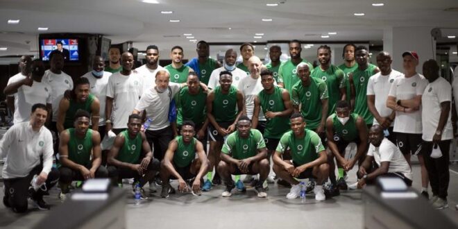 It's a full house in Super Eagles' camp following the arrival of Kelechi Iheanacho, who was delayed by flight mix-up.