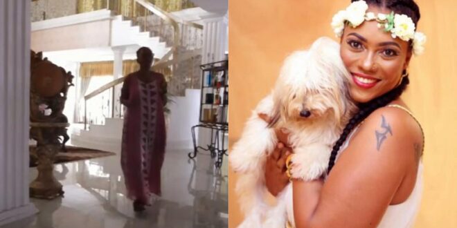 Pascaline Edwards shows off her massive, luxurious living room (VIDEO)