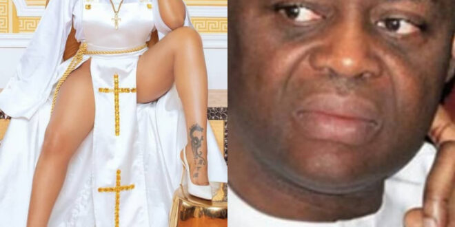 This is anti-christ and Ghetto Rubbish - FFK slams fashion designer, Toyin Lawani, over her racy nun outfit