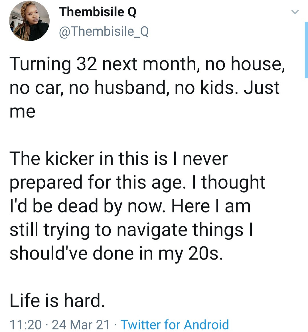 Twitter users reveal how hard life has been for them