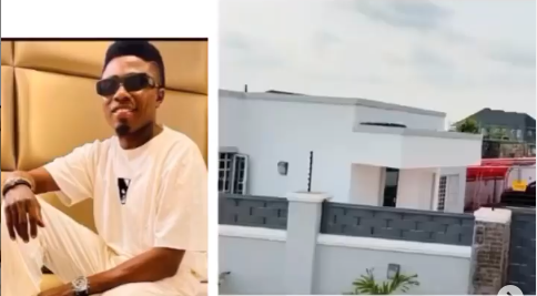 Comedian MC Edo Pikin shows off his new house, dedicates it to his son (video)