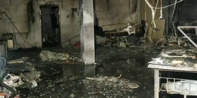 A deadly fire at a western India hospital tore through a Covid ward.