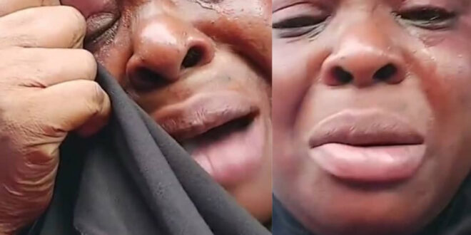 Actress Biola Fowosire breaks down in tears after robbers raided her shop for the second time (video)