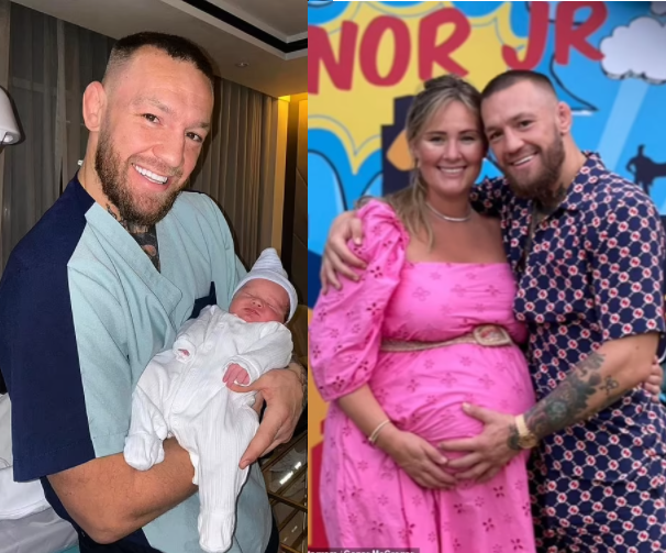 Conor McGregor and fianc?e Dee Devlin welcome their third child together