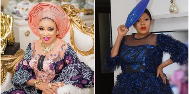 'I don't know Lizzy, I have only seen her twice in my life' - Toyin Abraham breaks down in tears as she addresses issue with Lizzy Anjorin