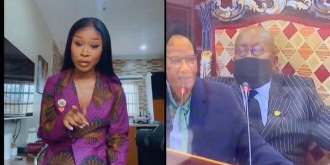 It is embarrassing ? Actress Efia Odo reacts to President Akufo sleeping at Africa Financing Summit in France