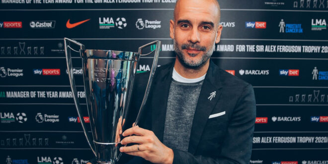 Manchester City boss Pep Guardiola named LMA Manager of the Year