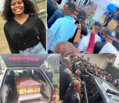 Photos from the funeral of Iniubong Umoren, the job seeker who was raped and killed in Akwa Ibom