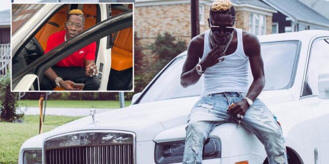 Shatta Wale returns to social media to show off new Rolls Royce (WATCH)