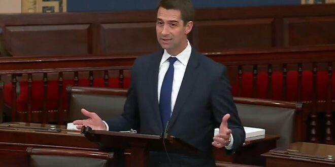 Tom Cotton Goes On A Conspiracy Bender And Claims The AP Colluded With Hamas To Get Blown Up