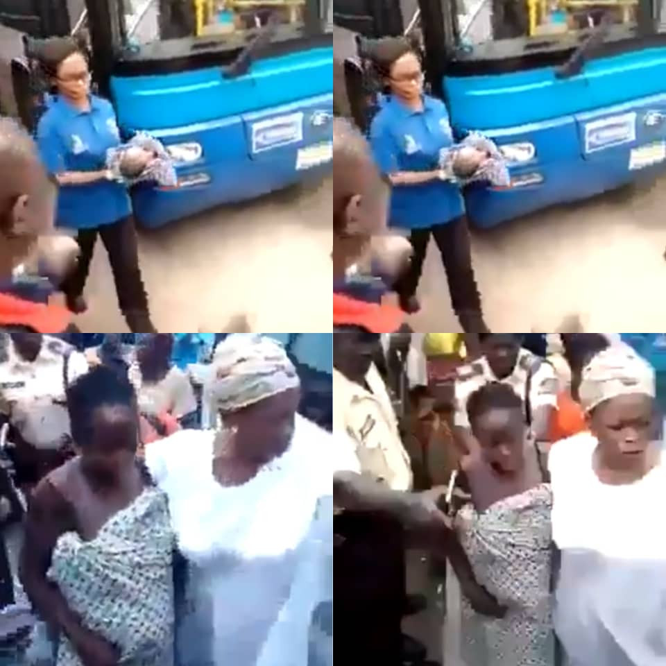 Woman births her baby inside a BRT bus in Lagos (video)