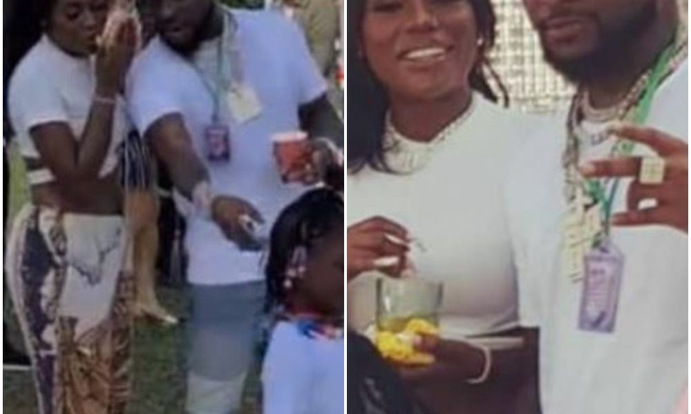 You Are A Great Mother” – Davido Hails First Babymama, Sophia At Their Daughter’s Birthday Party