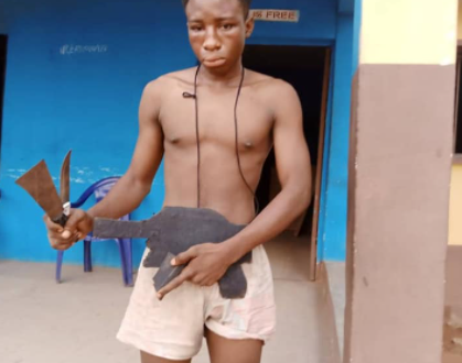 18-year-old armed robbery suspect who steals from his victims with a dummy gun apprehended in Delta (photos)