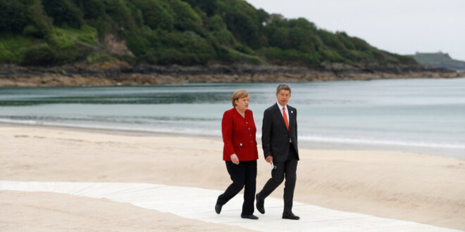 Angela Merkel, Anchor of European Stability, Stays Focused at Her Final G7
