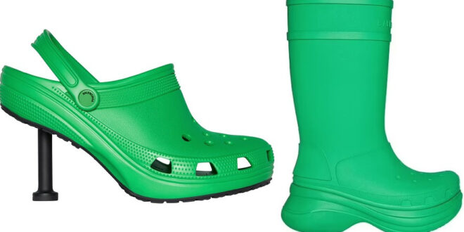 Balenciaga and Crocs team up to release stiletto heels inspired by the clogs (photos)