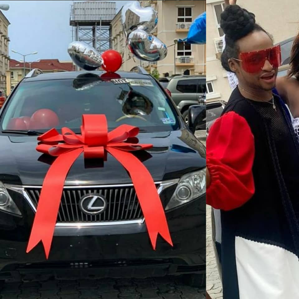 Friends gift media personality, Denrele Edun, a Lexus SUV as his 40th birthday present (photos/video)