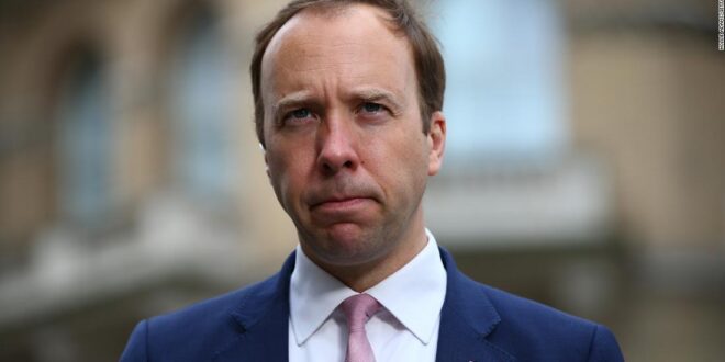 Matt Hancock, Britain's beleaguered health secretary, resigns after being caught kissing aide