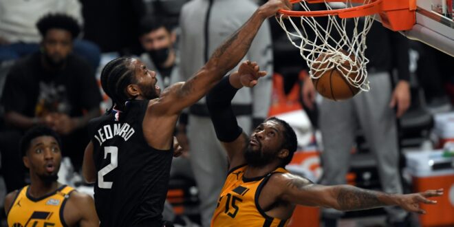 NBA Twitter reacts to Clippers' Kawhi Leonard viciously dunking on Jazz's Derrick Favors