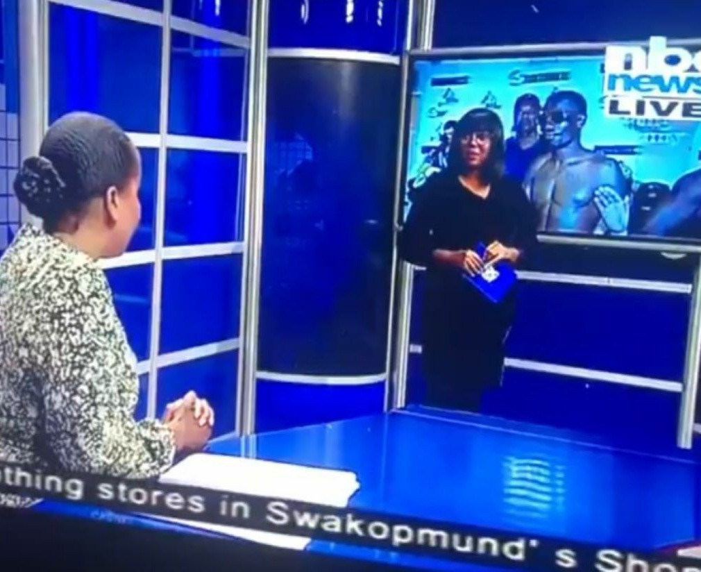Namibian broadcaster confronts colleague on live TV not knowing they were already live