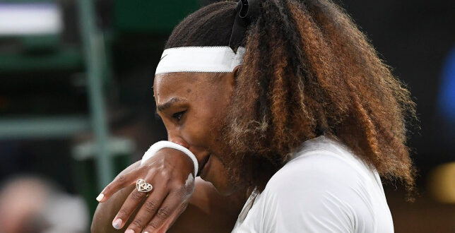 Tearful Serena Williams makes early exit from Wimbledon with injury (photos)