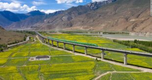 Tibet's first bullet train line enters service