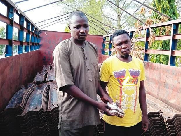 Two suspects arrested for vandalizing rail tracks and attempting to bribe police officers in Nasarawa