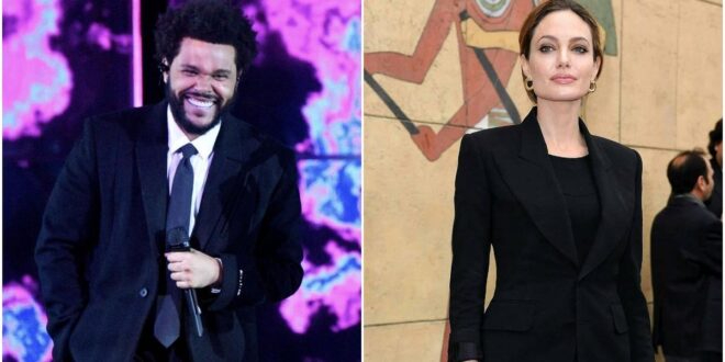 Canadian singer The Weeknd and Angelina Jolie spark romance rumours