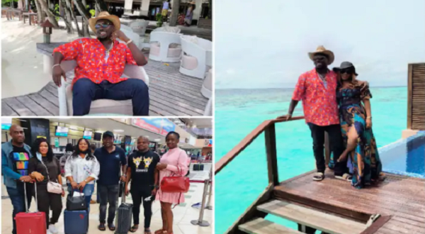 Obi Cubana, wife, associates holiday in The Maldives