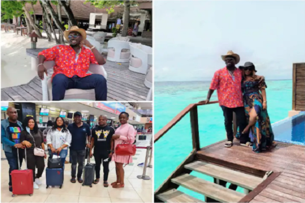 Obi Cubana, wife, associates holiday in The Maldives