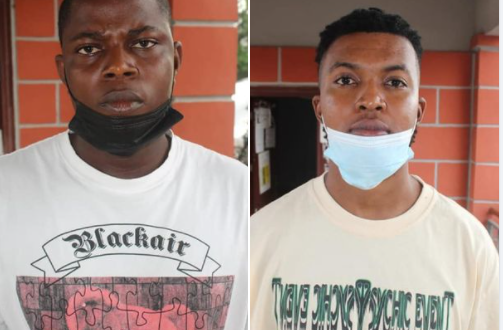 Two internet fraudsters jailed for two years  (photos)