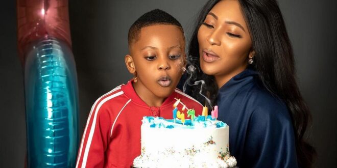 Ubi Franklin and Lilian Esoro celebrate their son's 5th birthday in style