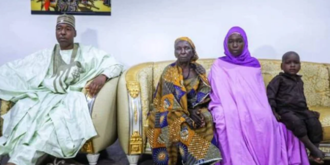 Ruth Apagu, one of the girls kidnapped in Chibok in 2014 returns home with 2 kids