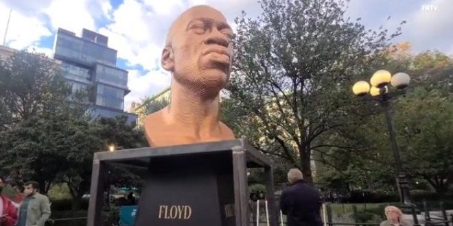 George Floyd Bust On Display In NYC, Just Months After Demands To Remove Teddy Roosevelt, Thomas Jefferson Statues