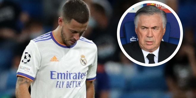 'Hazard is fit to play, I just prefer other players' - Ancelotti explains Real Madrid winger's absence
