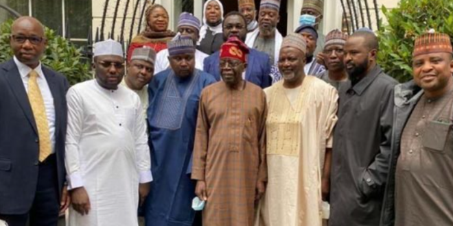 Northern lawmakers visit Tinubu in London, endorse him for president