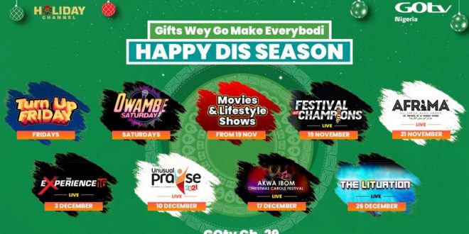 Have a SUPA festive season with the Holiday Channel on GOtv