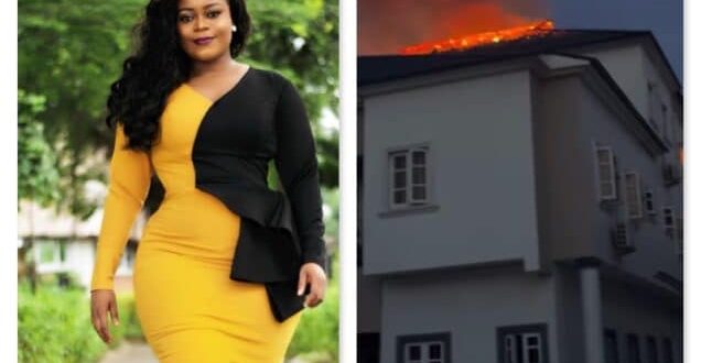 Nollywood Actress, Didi Ekanem Loses House To Fire (Video)