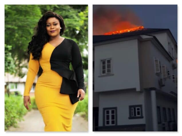 Nollywood Actress, Didi Ekanem Loses House To Fire (Video)