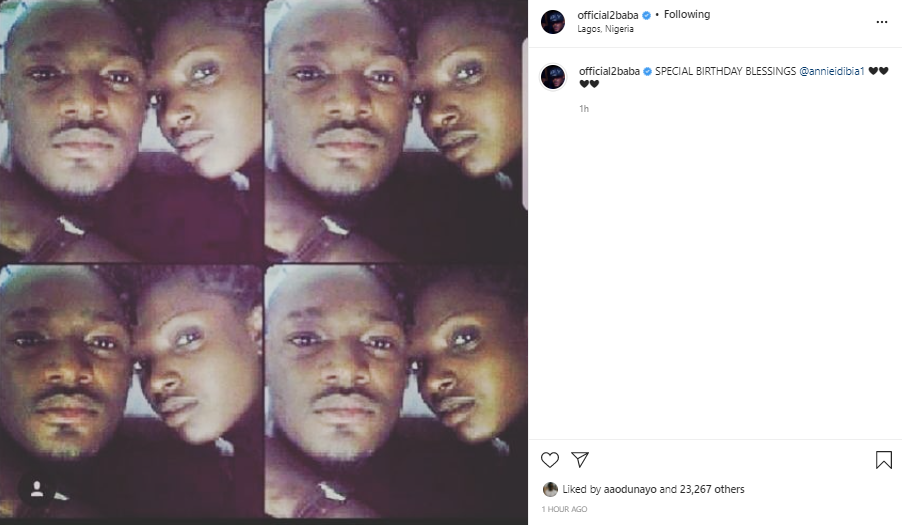 ''Together or not, it shall be well''- 2face Idibia shares cryptic post with a photo of himself and Annie hours after his babymama, Pero Adeniyi, filed N500m lawsuit against Annie