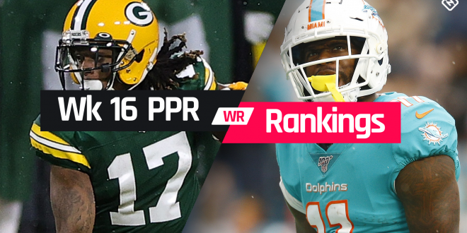 Fantasy WR PPR Rankings Week 16: Who to start, sit at wide receiver in fantasy football