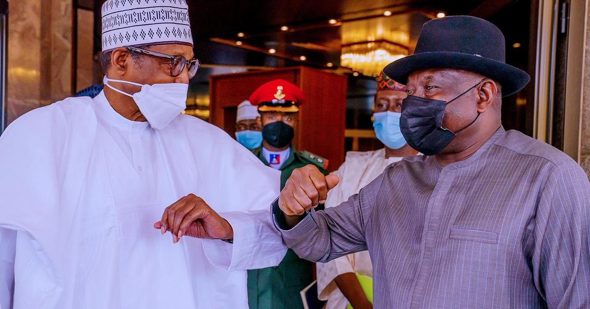 Buhari receives briefing from former President Jonathan on Mali
