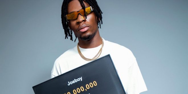 Joeboy becomes the latest Nigerian artiste to hit 100 million streams on Boomplay