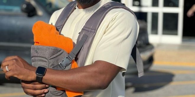 Nigerians Slam Tobi Bakre, Question His Parenting Skills After He Shared Picture With His Baby