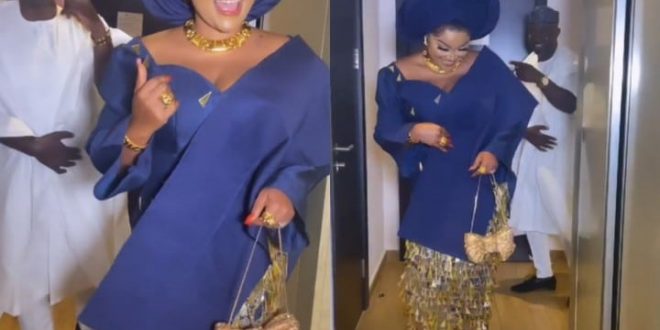 Video Emerge Of Mercy Aigbe Dancing Happily With New Husband
