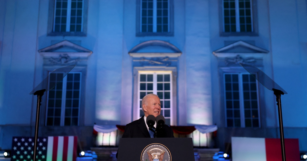 Biden says Putin ‘cannot remain in power’