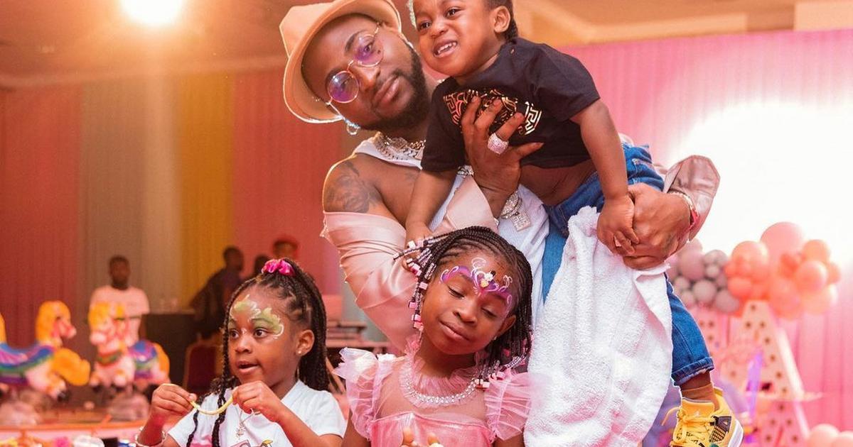 Davido says he is obsessed with his children