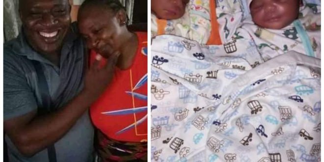 Nigerian couple welcome twins after 18 years of waiting